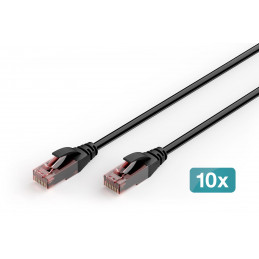 Digitus CAT6 U-UTP Patch Cable 2m Black (10 Pack)