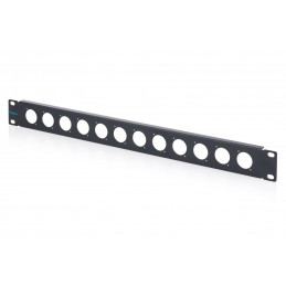 Digitus 1U rack panel for 12 x D-Type modules