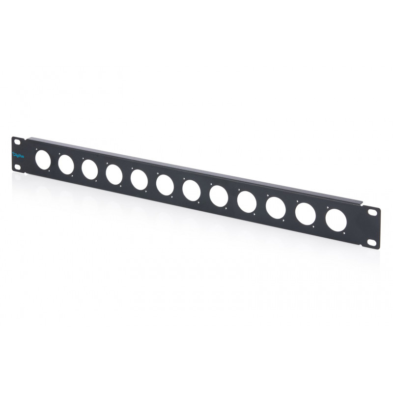 Digitus 1U rack panel for 12 x D-Type modules