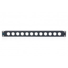 Digitus 1U rack panel for 12 x D-Type modules