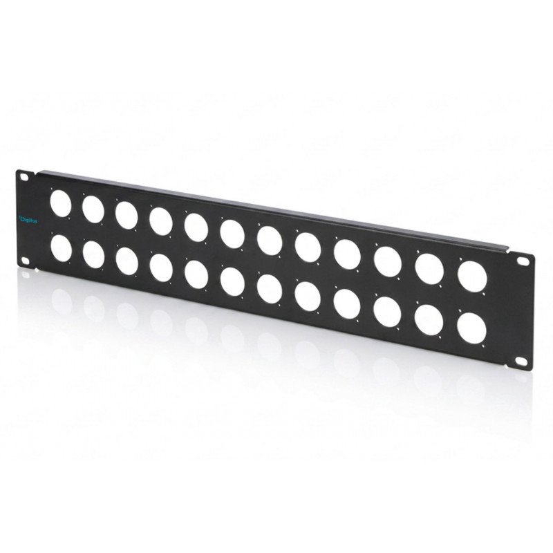 Digitus 2U rack panel for 24 x D-Type modules