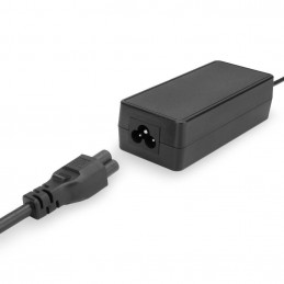 ACT Powercord mains connector Schuko CEE 7/7 male (angled) - C5 IEC 1,5m Black