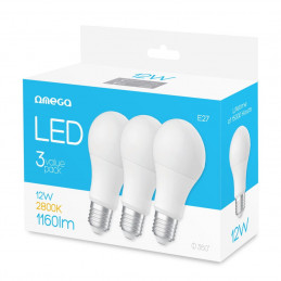 Platinet OMEGA LED BULB ECO 2800K E27 10W 3 PACK