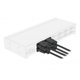 DeLock RS-232 D-Sub 9 male to male with narrow plug housing Serial Cable 5m Black