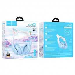 Hoco W42 Cat Wireless Bluetooth Headset Blue