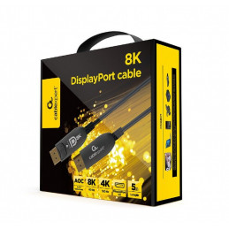 Gembird CC-DP8K-AOC-5M Active Optical (AOC) 8K DisplayPort cable AOC Premium Series 5m Black