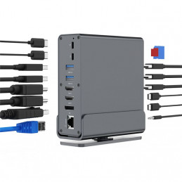 Gembird A-CF-COMBO15-01 USB Type-CF 15-in-1 Multi-Port Adapter Space Grey