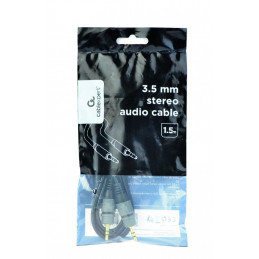 Gembird CCAP-3535MM-1.5M 3.5mm stereo audio cable 1,5m Black