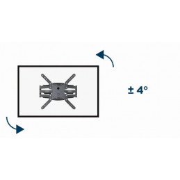 Gembird WM-60ST-01 Full-motion TV wall mount 32”-60” Black