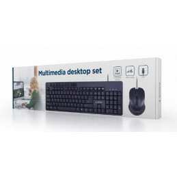 Gembird KBS-UM-04 Keyboard Combo Black US