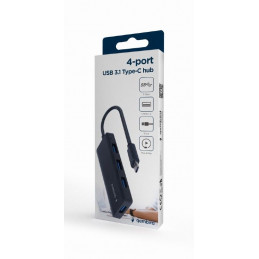 Gembird 4-portos USB3.1 HUB Black