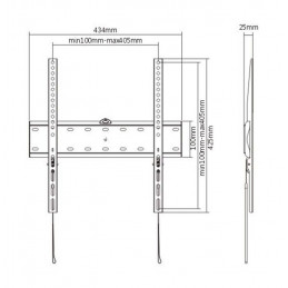 Gembird WM-55F-02 Fixed TV Wall Mount 32”-55" Black
