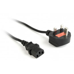Gembird PC-187 UK Power cord 1,8m Black