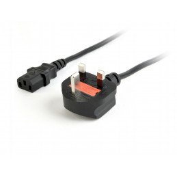 Gembird PC-187 UK Power cord 1,8m Black