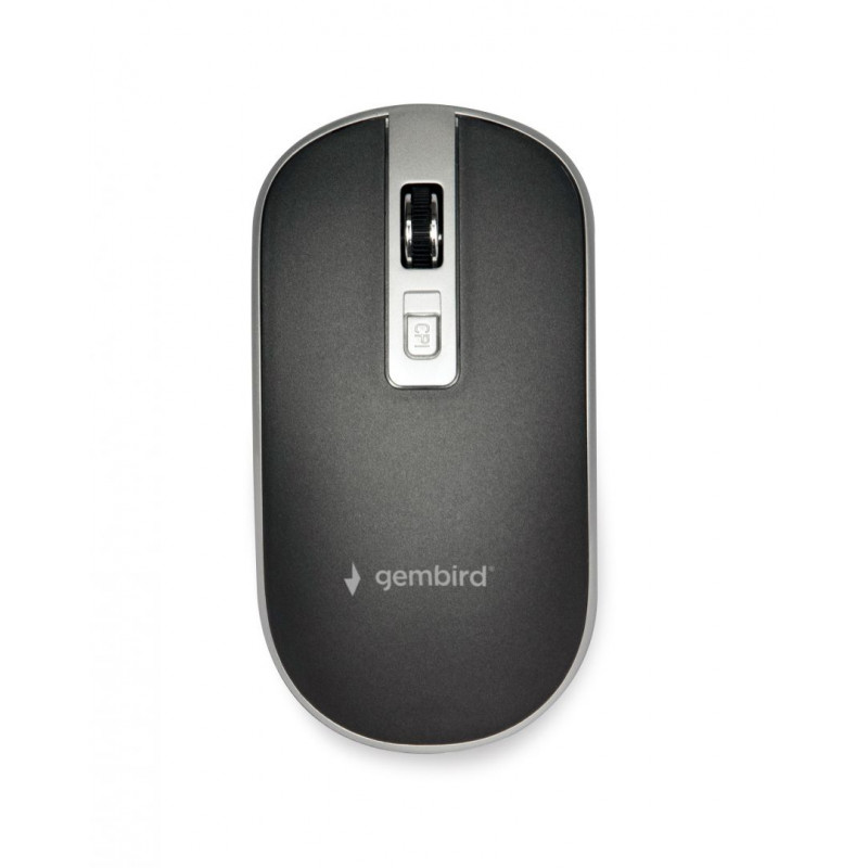 Gembird MUS-4B-06-BS Optical mouse Black/Silver