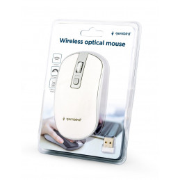 Gembird MUSW-4B-06-WS Wireless optical mouse White/Silver