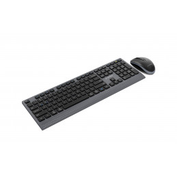 Gembird KBS-WPS-02 Dual-Mode Slim Wireless Bluetooth Keyobard Combo Black US