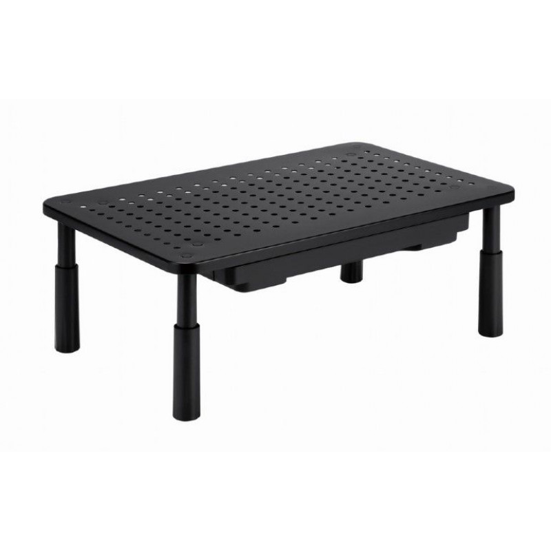 Gembird MS-TABLE-D-01 Adjustable monitor stand with drawer