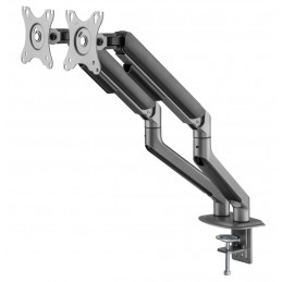 Gembird MA-DA2-05 Desk mounted adjustable double monitor arm 17"-32" Space Grey