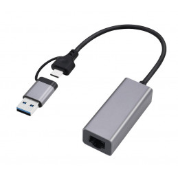 Gembird A-USB3AC-LAN2G-01 USB 2.5G Gigabit network adapter Space Grey
