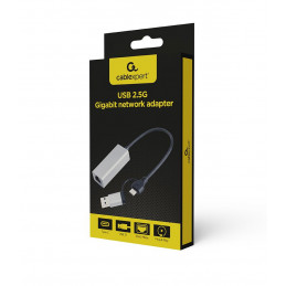 Gembird A-USB3AC-LAN2G-01 USB 2.5G Gigabit network adapter Space Grey