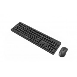 Gembird KBS-WMS-01 Silent Key Pro Business Wireless Keyboard Combo Black US