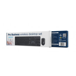 Gembird KBS-WMS-01 Silent Key Pro Business Wireless Keyboard Combo Black US