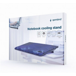 Gembird NBS-2F15-05 LED Notebook hűtő Black