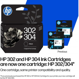 HP 302/304 Black tintapatron