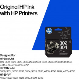 HP 302/304 Black tintapatron