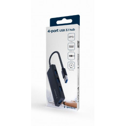 Gembird 4-portos USB 3.1 HUB Black