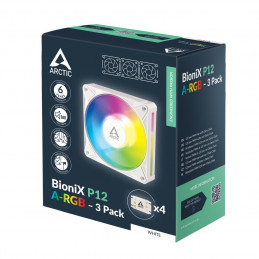 Arctic BioniX P12 A-RGB White (3 Pack)