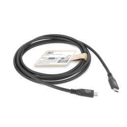 ACT USB-C to USB-C cable 1m Black
