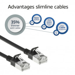 ACT CAT6A S-FTP Patch Cable 10m Black