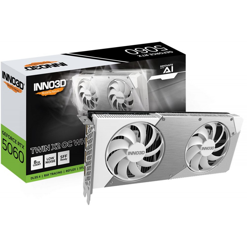 Inno3D GeForce RTX5060 8GB DDR7 Twin X2 OC White
