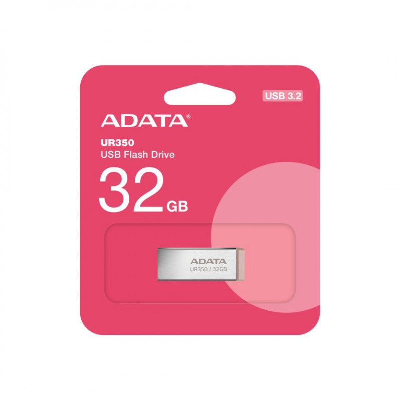 A-Data 32GB UR350 USB3.2 Silver/Brown