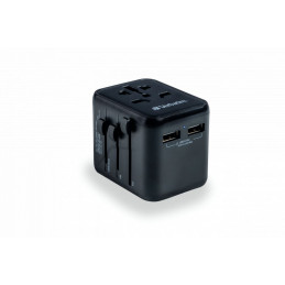 Verbatim Universal Travel Adapter UTA-01 Plug with 2 x USB-A ports
