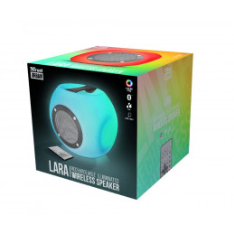 Trust Lara Wireless Bluetooth speaker with multi-colour party lights White