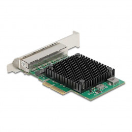 DeLock PCI Express x4 Network Card 2.5 Gigabit LAN 4 x RJ45 RTL8125