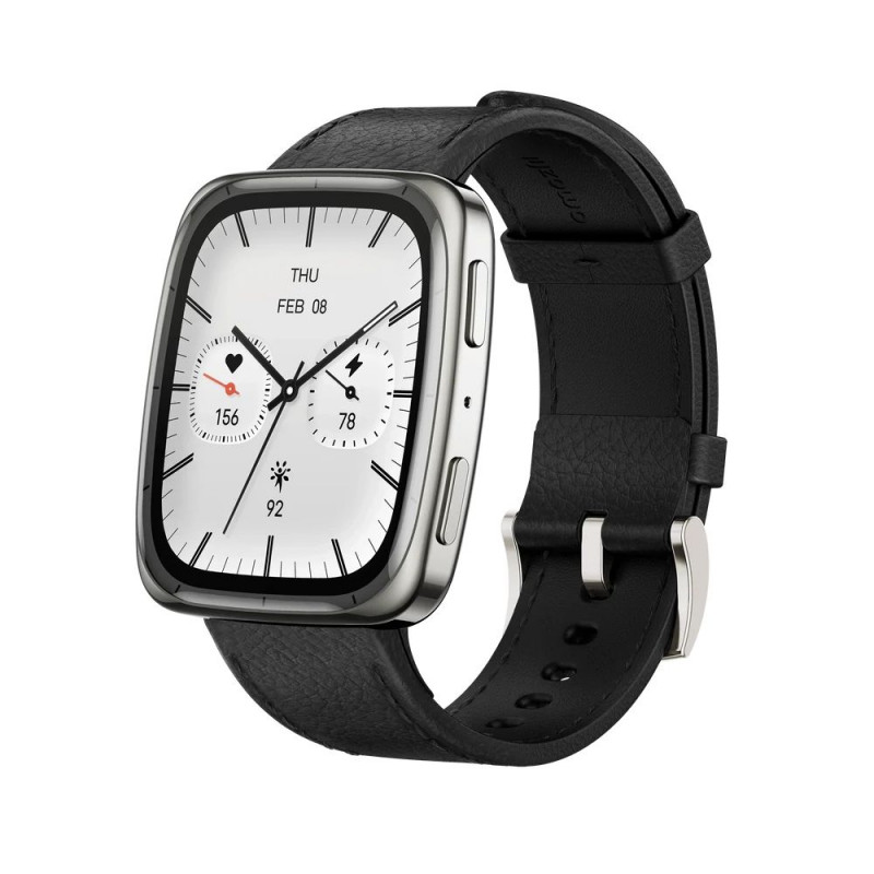 Amazfit Active 2 (Square) Premium Black Leather
