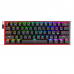 Redragon Fizz RGB, wired mechanical keyboard,RGB, red switch Black HU