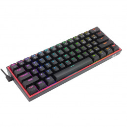 Redragon Fizz RGB, wired mechanical keyboard,RGB, red switch Black HU