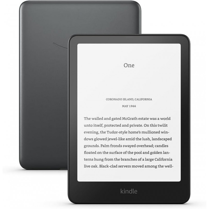 Amazon Kindle Paperwhite Signature Edition (2024) 7" E-book olvasó 32GB Metallic Black (Reklám mentes)