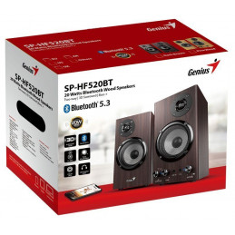 Genius SP-HF520BT Bluetooth Speaker Dark Wood