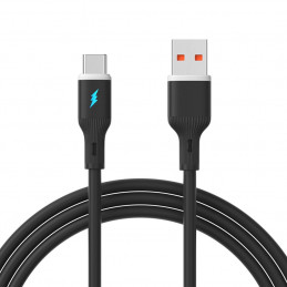 Akyga AK-USB-62 USB-A to USB-C 18W Cable 1m Black