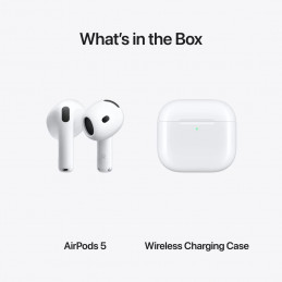 Apple AirPods 5 Bluetooth Headset with Wireless Charging Case White
