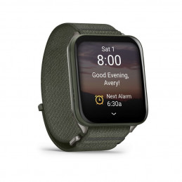 Garmin Venu X1 Moss with Titanium Caseback and Moss ComfortFit Nylon Band