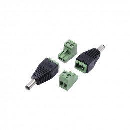 Nestron DC tápcsatlakozó dugó; 2.1/5.5/11 mm; apa