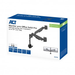 ACT AC8330 Dual Monitor arm 34" office solid pro