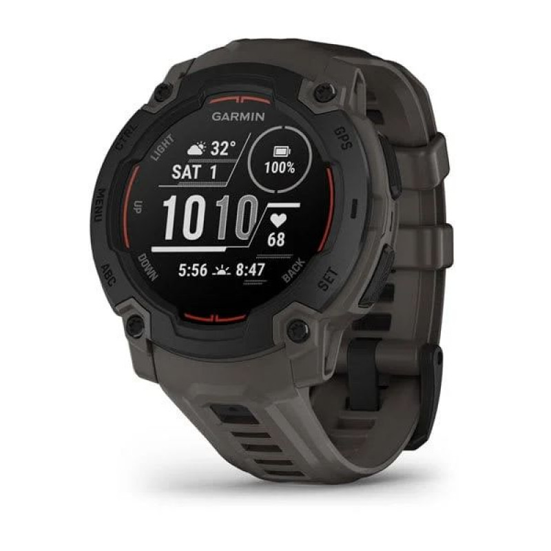 Garmin Instinct E 45mm Black with Dark Grey Silicon Band